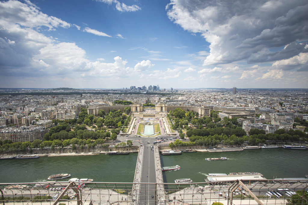 vistas de París desde la Torre Eiffel