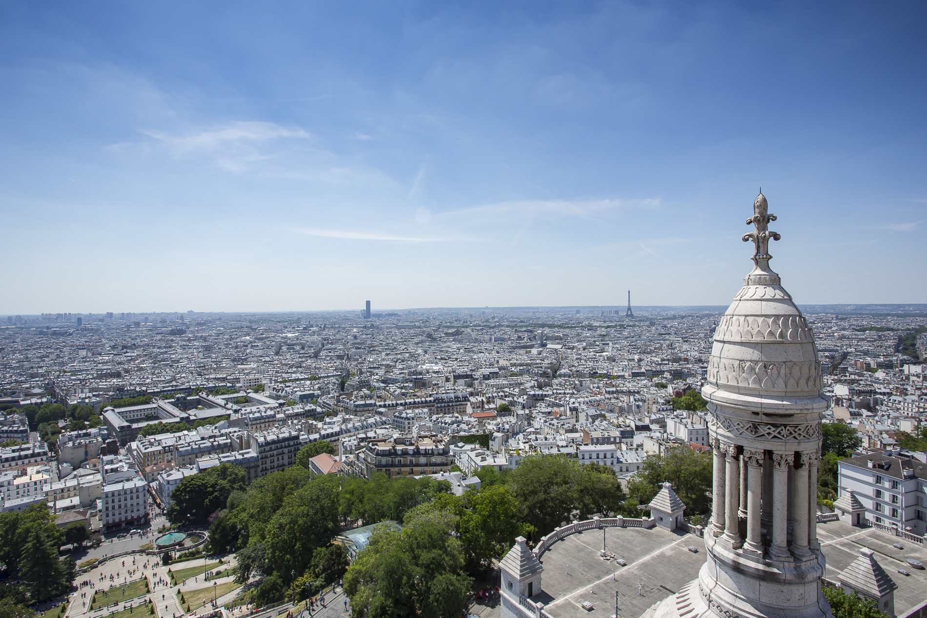 Vistas de París desde la cúpula de Sacré-Coeur